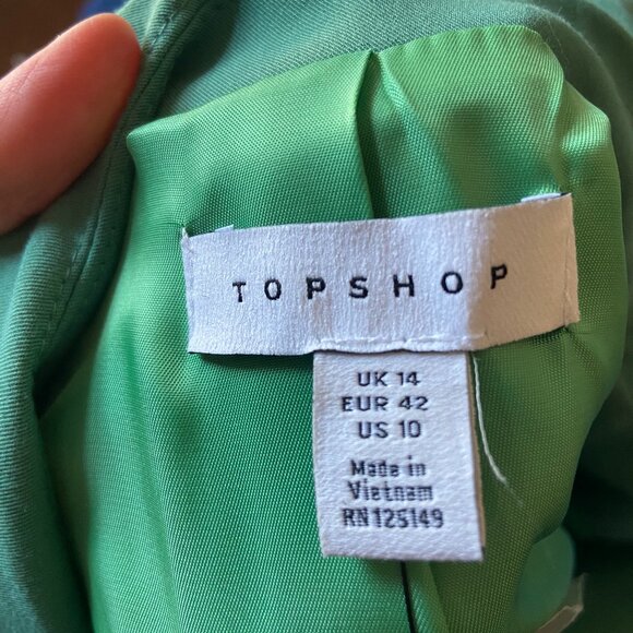 Topshop Green Blazer (NWT, Size 10 US) - Picture 7 of 10